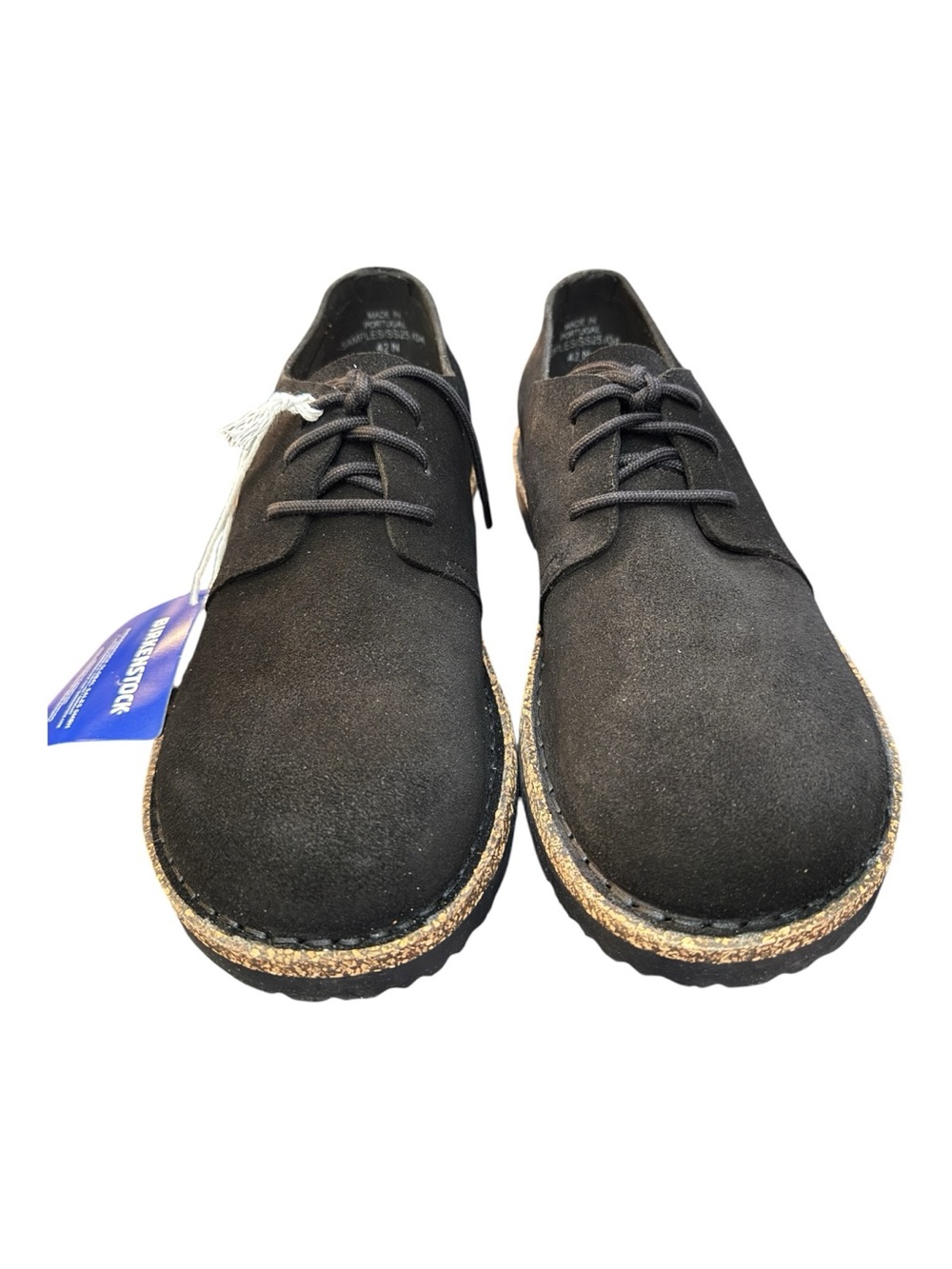 Birkenstock Pasadena Black Suede Shoes EU 42 W11 M9 NIB